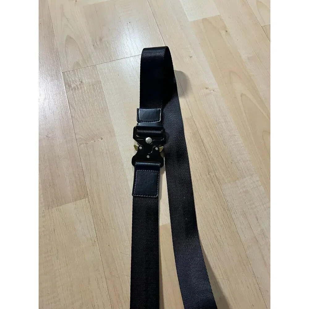 Unbranded Black Nylon Saddle Bag Crossbody Purse Y2K Streetwear Utility Unisex